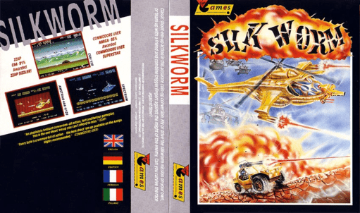 Silkworm box art for ZX Spectrum